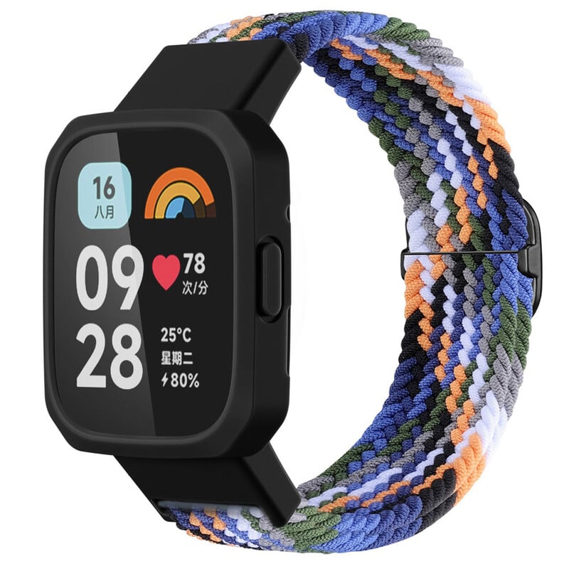 Ζάντα ρολογιού + θήκη για Redmi Watch 3 2 1 Βραχιόλι Sport Nylon Wristband Wristband Mi Watch Lite 2 3 Ανταλλακτικά Smart Accessories