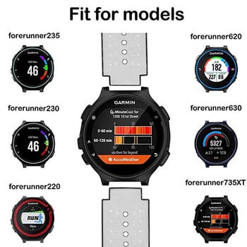 Λουράκι από καουτσούκ για Garmin Forerunner 735XT 735 220 230 235 620 630 Βραχιόλι έξυπνου ρολογιού Αντικατάσταση αθλητικού βραχιολιού Approach S20 S5 S6