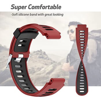 Λουράκι από καουτσούκ για Garmin Forerunner 735XT 735 220 230 235 620 630 Βραχιόλι έξυπνου ρολογιού Αντικατάσταση αθλητικού βραχιολιού Approach S20 S5 S6