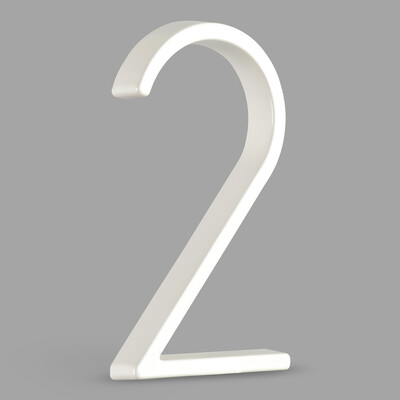 1 vnt 5 colių 125 mm plaukiojantis namo numeris, baltas aliuminio lydinio numeris ir raidė, metalinė adreso plokštelė, lauko durų numeris brūkšninis pasvirasis brūkšnys #0-9