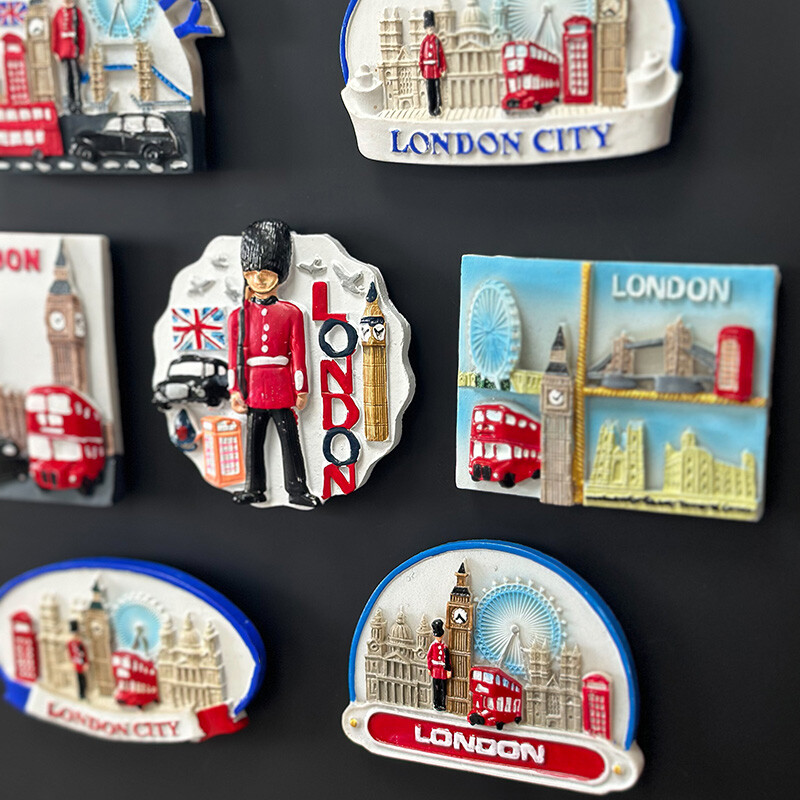 Magnet na chladničku Anglicko Londýn Cubs London Eye London Bridge Magnet na chladničku Magnetická chladnička Suveníry Dekorácie do domácnosti