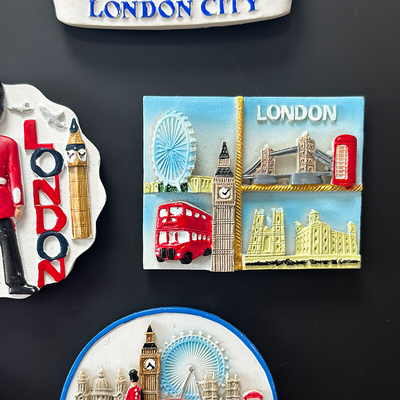 Magnet na chladničku Anglicko Londýn Cubs London Eye London Bridge Magnet na chladničku Magnetická chladnička Suveníry Dekorácie do domácnosti