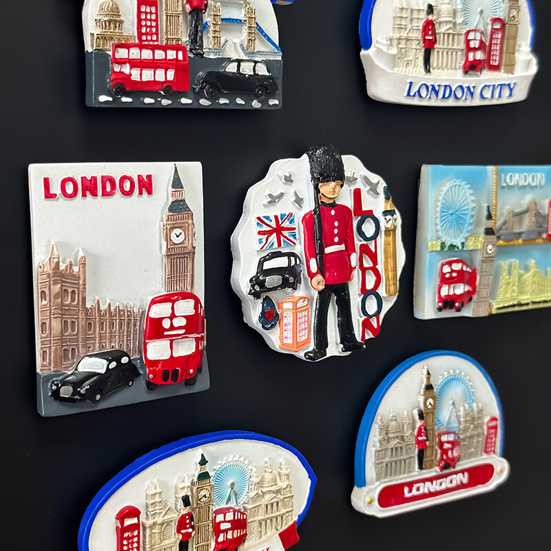 Magnet na chladničku Anglicko Londýn Cubs London Eye London Bridge Magnet na chladničku Magnetická chladnička Suveníry Dekorácie do domácnosti