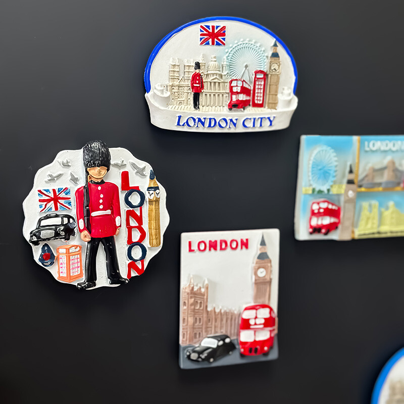 Magnet na chladničku Anglicko Londýn Cubs London Eye London Bridge Magnet na chladničku Magnetická chladnička Suveníry Dekorácie do domácnosti