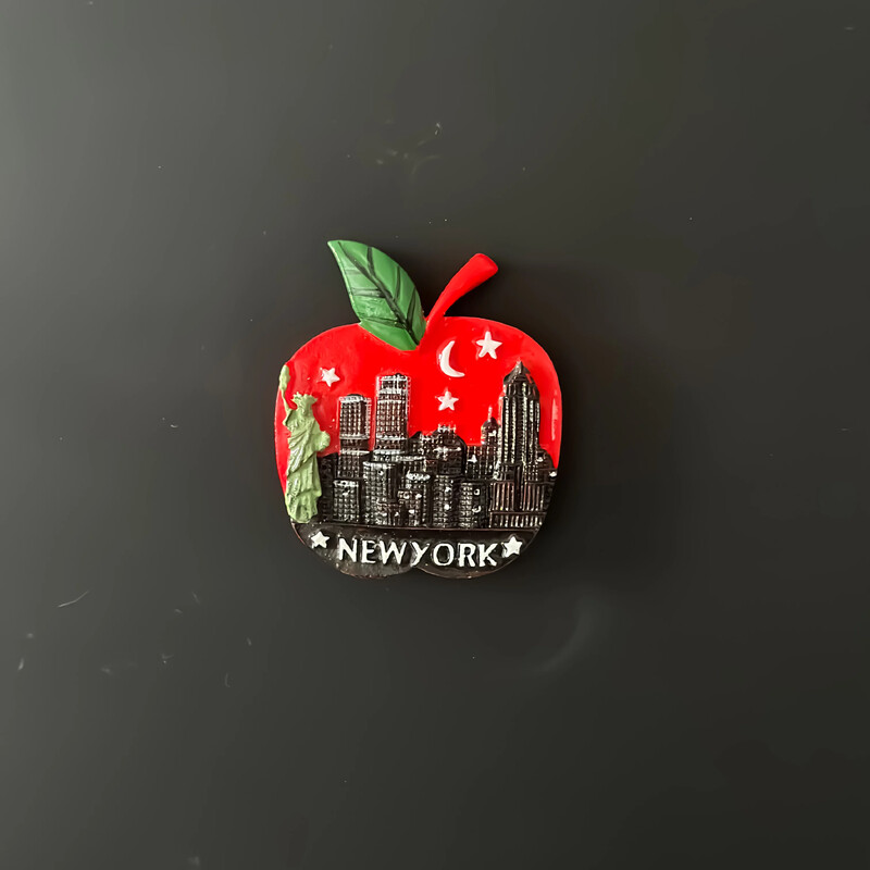Živicová magnetická nálepka na chladničku Kreatívny magnet na chladničku v New Yorku Turistická dekorácia domácnosti Americká magnetická nálepka na chladničku