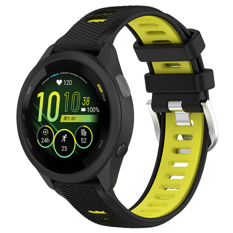 Νέα ζώνη ρολογιού 18 20 22 χιλιοστών για Garmin Forerunner 265 255 βραχιόλι επίσημη αγκράφα για Forerunner 255s 265s 245 645 55 158
