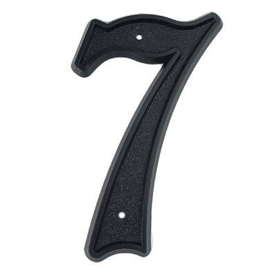 1 vnt 5,5 colio 139 mm didelis namo numeris juodas ABS plastikinių durų numeris pašto dėžutės adreso ženklas Lauko namo numeris #0-9