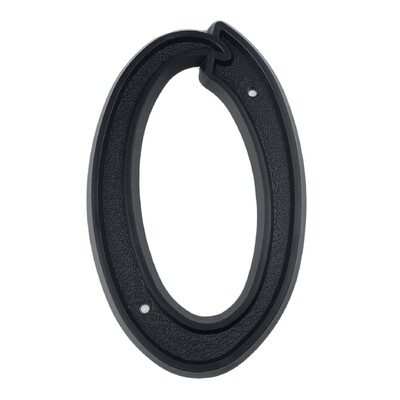 1 vnt 5,5 colio 139 mm didelis namo numeris juodas ABS plastikinių durų numeris pašto dėžutės adreso ženklas Lauko namo numeris #0-9