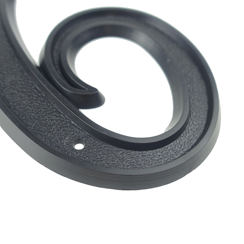 1 vnt 5,5 colio 139 mm didelis namo numeris juodas ABS plastikinių durų numeris pašto dėžutės adreso ženklas Lauko namo numeris #0-9