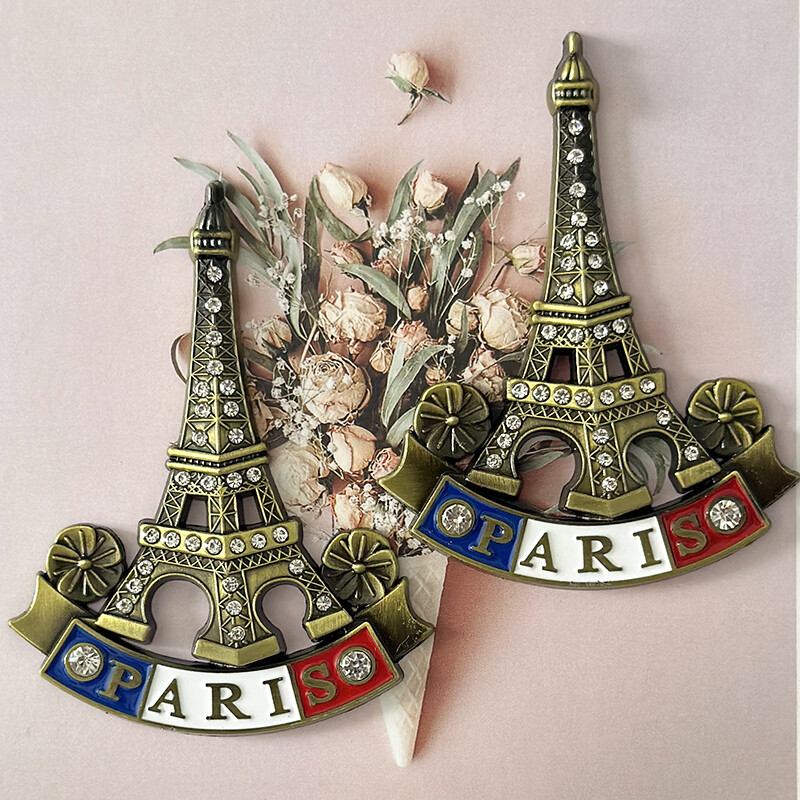Хладилници Магнит Метал Франция Айфеловата кула Креативни сувенири Магнит за хладилник Магнит за хладилник Стикер Начало Декор Детски подарък