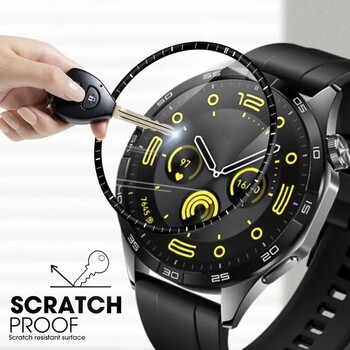 Για Huawei Watch GT 4 Screen Protector Αντιχαρακτική Προστατευτική μεμβράνη 3D Curved Edge Film για Huawei Watch GT4 41/46MM Not Glass