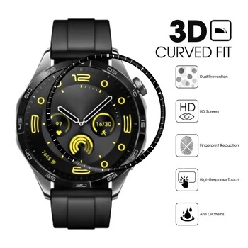 Για Huawei Watch GT 4 Screen Protector Αντιχαρακτική Προστατευτική μεμβράνη 3D Curved Edge Film για Huawei Watch GT4 41/46MM Not Glass