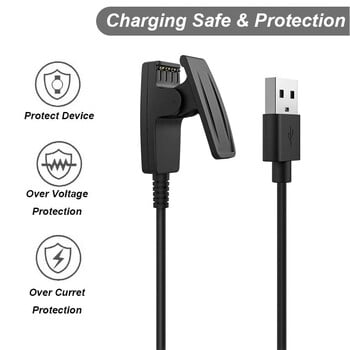 Φορτιστής USB για Garmin Lily 2 Smartwatch Charging Cord Forerunner 30/35/235/230/630/735 XT Cable Vivomove Trend/HR Approach S20