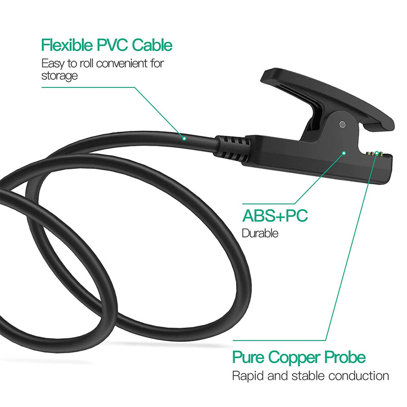 USB įkroviklis, skirtas Garmin Lily 2 Smartwatch įkrovimo laidas Forerunner 30/35/235/230/630/735 XT Cable Vivomove Trend/HR Approach S20