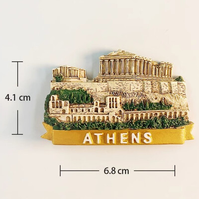 Grecia Suveniruri de călătorie Atena Acropole Partenon Templu Magneți pentru frigider Cadouri de nuntă Autocolante frigorifice