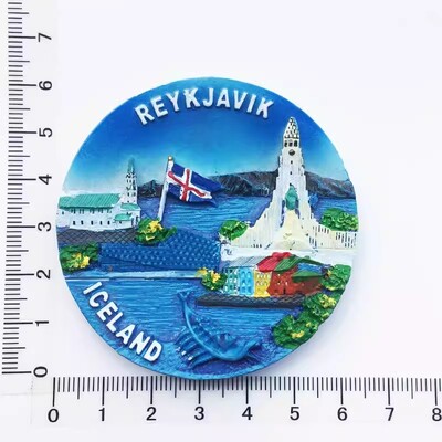 Magneți pentru frigider Islanda Reykjavik Suveniruri de călătorie Tablou cu mesaje Autocolante magnetice Decorarea casei Cadouri de naștere de nuntă