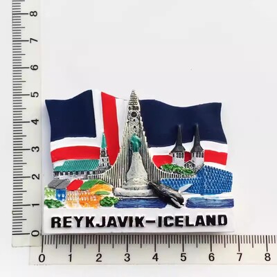 Magneți pentru frigider Islanda Reykjavik Suveniruri de călătorie Tablou cu mesaje Autocolante magnetice Decorarea casei Cadouri de naștere de nuntă