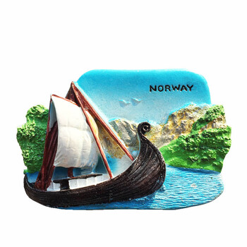 Europe Norway 3D Fridge Magnets Souvenir Refrigerator Magnets Συλλογή αυτοκόλλητων Άρθρα διακόσμησης χειροτεχνίας