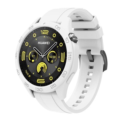 Curea din silicon 2in1+carcasa de protectie pentru Huawei Watch GT4 46mm Bratara de inlocuire oficiala in aceeasi culoare Accesorii pentru ceas gt4