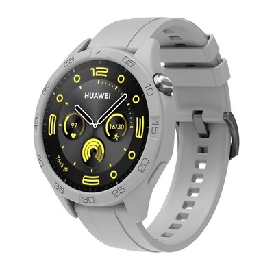 Curea din silicon 2in1+carcasa de protectie pentru Huawei Watch GT4 46mm Bratara de inlocuire oficiala in aceeasi culoare Accesorii pentru ceas gt4