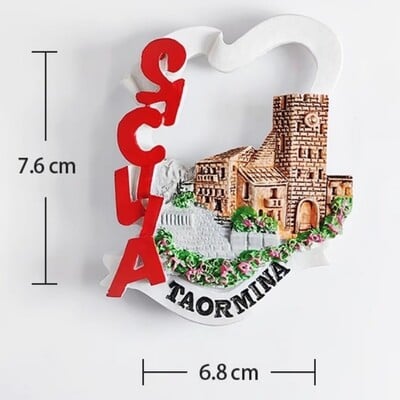 Италия Тоскана Пътуващи сувенири Пиза Магнити за хладилник Сицилия Тропеа Наполи Орвието Матера Падуа Стикери за хладилник Сватбени подаръци