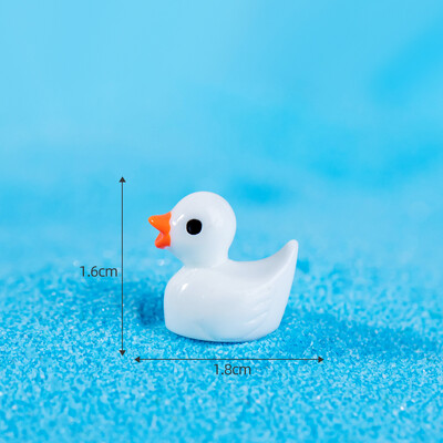 100/200 ks/sada žltých miniatúrnych ozdôb s kačičkou, miniatúrne figúrky, drobné kačičky, živicové remeselné výrobky, mikro krajinné rastliny, vílové dekorácie