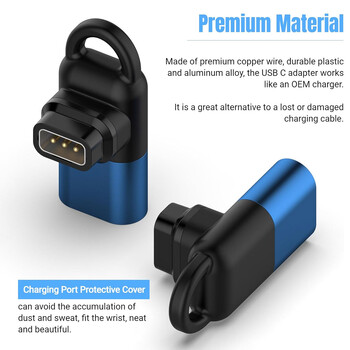 Μετατροπέας για Coros Pace 2/ Pace 3 Charger usb-c / Coros Apex 2 Pro Charging Adapter / Apex 42mm 46mm/Coros Vertix Smartwatch