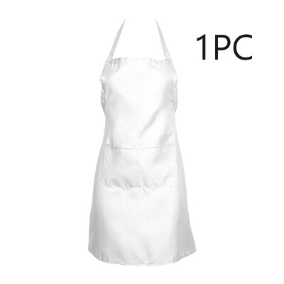 1/3 komada Bijele kuhinjske pregače za žene Muškarci Kuhar Radna pregača za roštilj Restoran Bar Trgovina Kafići Beauty Nails Studio Uniforma