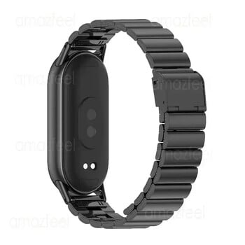 Βραχιόλι για Xiaomi Smart Band 9 Μεταλλικό λουράκι ρολογιού για Xiaomi Mi Band 9 ρολόι Correas reloj για xiaomi mi band 8 Βραχιόλι