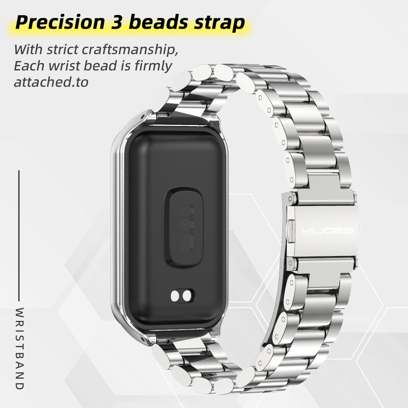Amazfit Band 7 szíjas karkötő fém óraszíj Huamihoz Amazfit Band 7 karkötő globális verzió csere intelligens csuklópánt