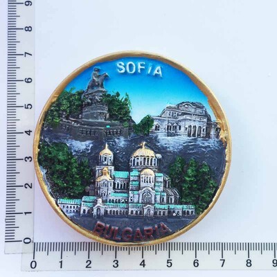 Bulgaria Magneti Frigider Suveniruri de călătorie Decor pentru casa Nunta Cadouri de Crăciun Autocolante magnetice pentru frigider Autocolante foto de perete