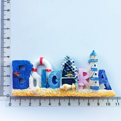 Bulgaria Magneti Frigider Suveniruri de călătorie Decor pentru casa Nunta Cadouri de Crăciun Autocolante magnetice pentru frigider Autocolante foto de perete