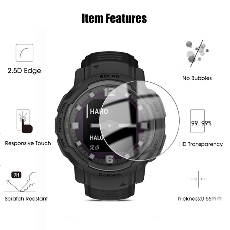 Pentru Garmin Instinct Crossover Protector de ecran HD din sticla securizata Film transparent anti-zgarieturi pentru accesoriu Instinct Crossover