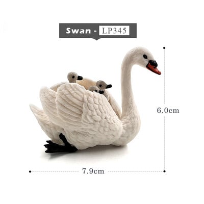 Hattyú kakas csirke kacsa liba tyúk figurák haszonállat modell lakberendezési miniatűr tündér kert dekorációs kiegészítők modern