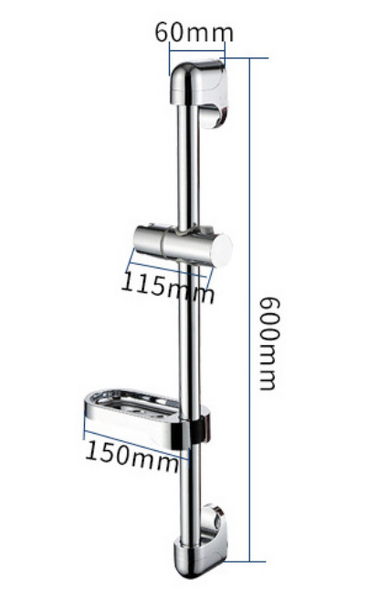 Nerūdijančio plieno kėlimo strypas dušo strypo dušo laikiklis nerūdijančio plieno kėlimo rėmas kilnojamas reguliuojamas fiksuotas strypas