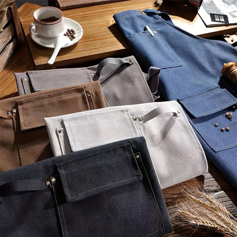 Dobra podebljana visokokvalitetna pamučna platna Ljetna vodootporna pregača Ugostiteljska trgovina Kuhinja Kućno vrtlarstvo Komercijalna pregača oko struka