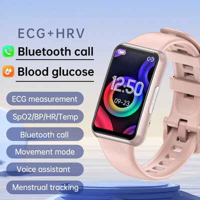 Ceas inteligent JL06 de calitate medicală non-invazivă zahăr din sânge Temperatura corpului ECG + PPG ritm cardiac Bratara sport Femei Barbati Smartwatch