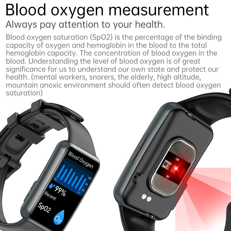 JL06 Смарт часовник Медицински клас Неинвазивен измерване на кръвната захар Телесна температура ЕКГ+ППГ Сърдечен ритъм Спортна гривна Жени Мъжки Смарт часовник