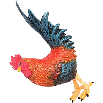 Μοντέλο Garden Rooster Decor Props Ζωντανό άγαλμα για υπαίθρια γλυπτική Πλαστικά ειδώλια Παιδικά Παιδιά