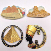 Egyptský suvenírový magnet na chladničku, ťavia pyramída v Gíze, Káhira, Egypt, egyptské bábkové magnety na chladničku na dekoráciu chladničky.