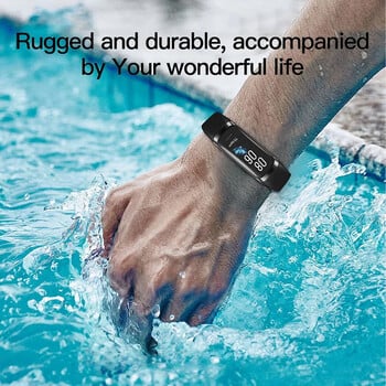 Мъже, жени, крачкомер, спортен фитнес тракер, Amoled Smart Band Pro, часовник за кръвен ритъм, IP67, водоустойчива смарт гривна