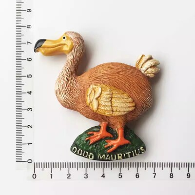 Maurícijské magnety na chladničku Dodo, turistické suveníry, Raphus cucullatus, nálepky na chladničku, bytové dekorácie, svadobné darčeky k narodeninám
