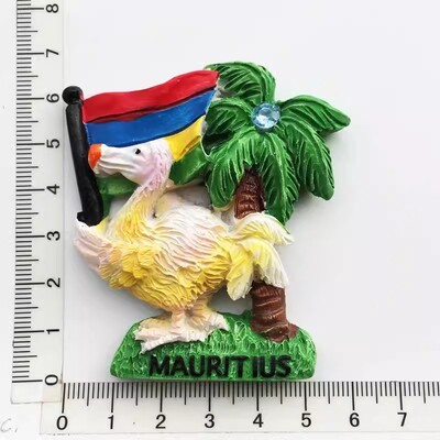Maurícijské magnety na chladničku Dodo, turistické suveníry, Raphus cucullatus, nálepky na chladničku, bytové dekorácie, svadobné darčeky k narodeninám