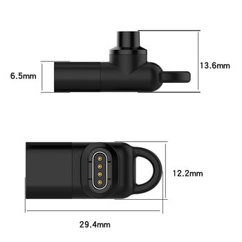 Προσαρμογέας φορτιστή Fenix 7X για Garmin Venu 3/ 3S Smartwatch Connector Charging for Fenix 5 6/ Instinct 2 2X/ Vivoactive 3 4 Type C