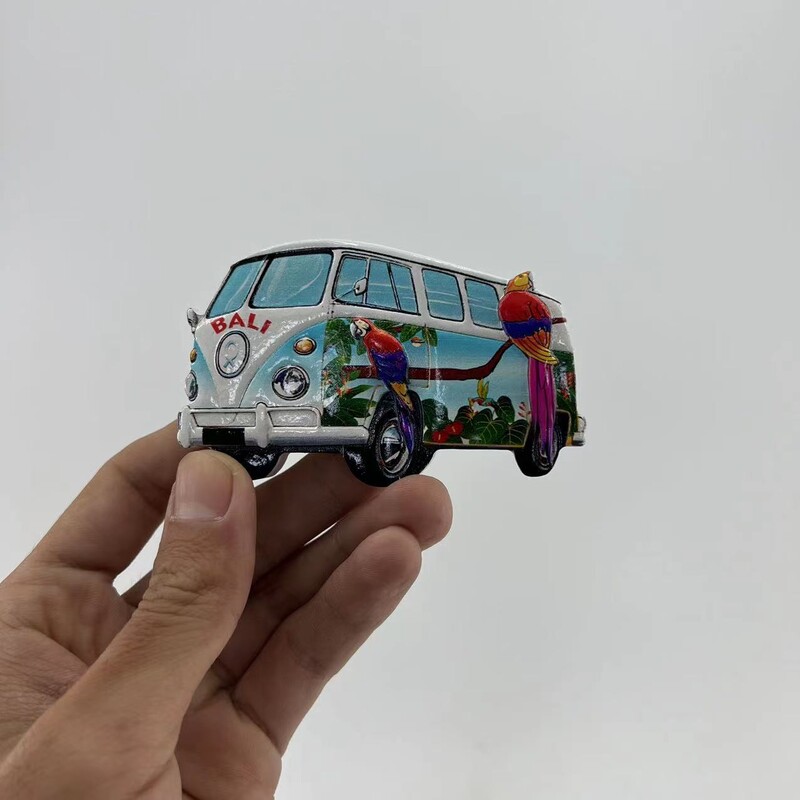 Indonézia Bali Magnety na chladničku Cestovné suveníry Trojrozmerné dekoratívne remeslá Živica Ručne maľovaný magnet Darček na narodeniny