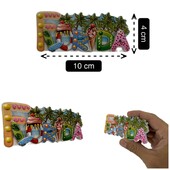 USA, Florida, Alaszka, hűtőmágnesek, Panama City Beach Upside Down House utazási ajándéktárgyak 3D gyanta mágneses szobadekoráció