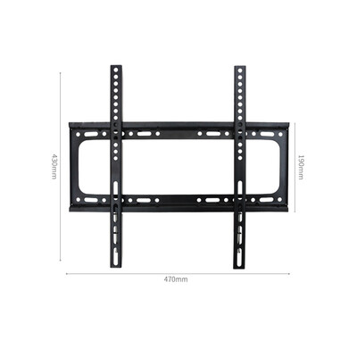 Πλαίσιο τηλεόρασης σταθερής επίπεδης οθόνης γενικής χρήσης, Ισχυρή χωρητικότητα φόρτωσης, Βάση τοίχου τηλεόρασης από χάλυβα ψυχρής έλασης για αξεσουάρ οικιακής τηλεόρασης