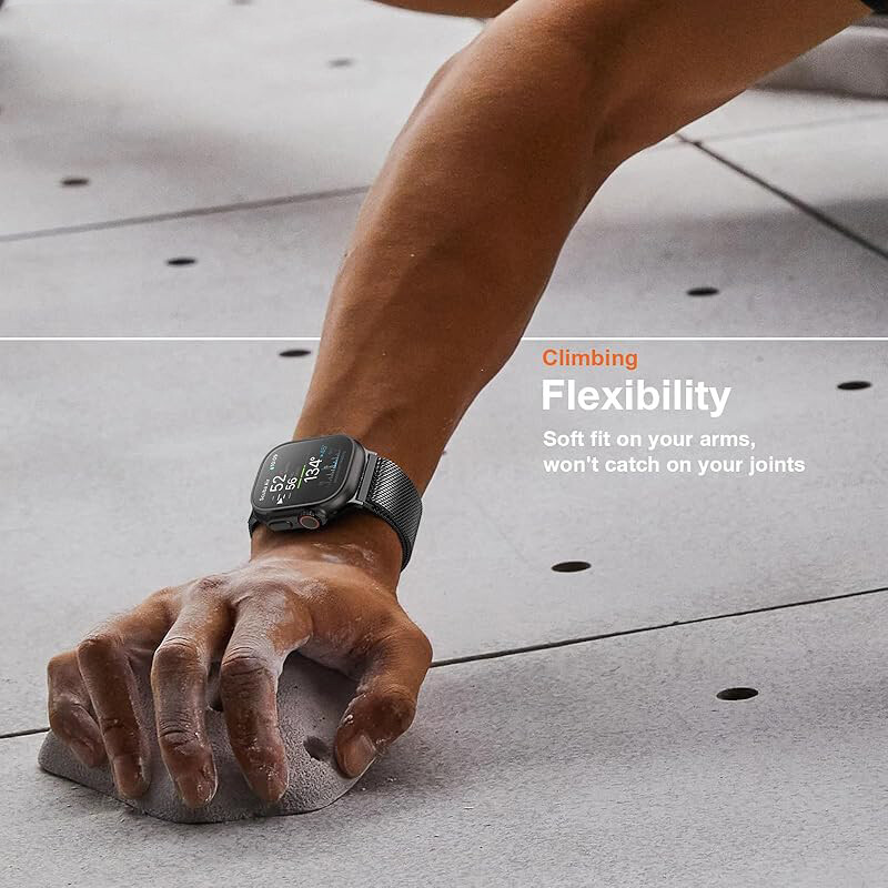 Milanese hurkos szíj Apple Watch Band Ultra 2 49mm 46mm 45mm 44mm 42mm rozsdamentes acél fém iWatch sorozathoz 10 9 8 7 6 5 4