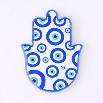 Kreatív kerámia kézi hűtő mágneses matricák Hamsa hűtőmágnesek Angel Eye mágneses hűtőmágnesek lakberendezés