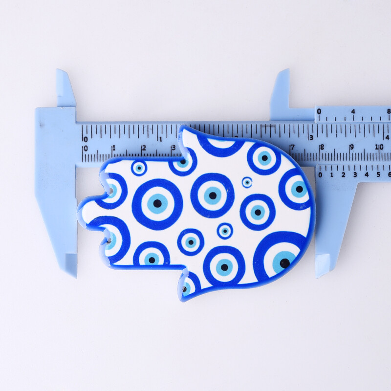 Kreatív kerámia kézi hűtő mágneses matricák Hamsa hűtőmágnesek Angel Eye mágneses hűtőmágnesek lakberendezés